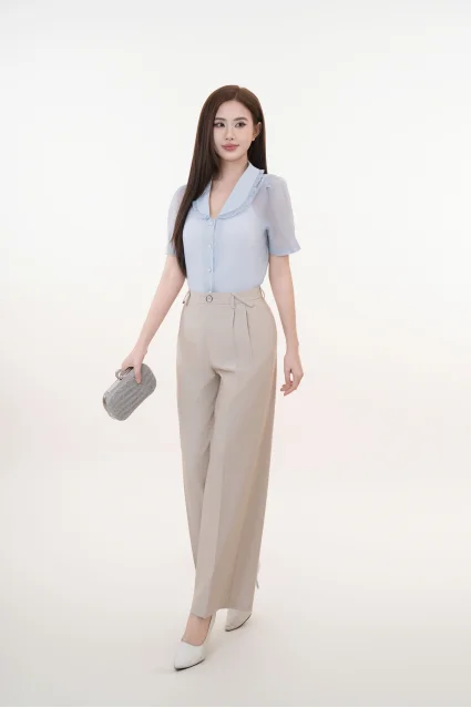 Quần Suông Nữ Cạp Cao Thái Hòa 24QAW-259