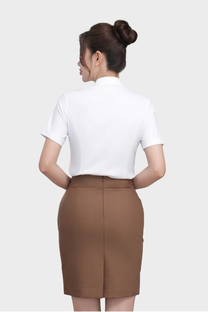 Chân váy nữ bút chì 25CVW-280 (dáng ngắn) chất liệu cotton tự nhiên các màu 2 lớp Thái Hòa