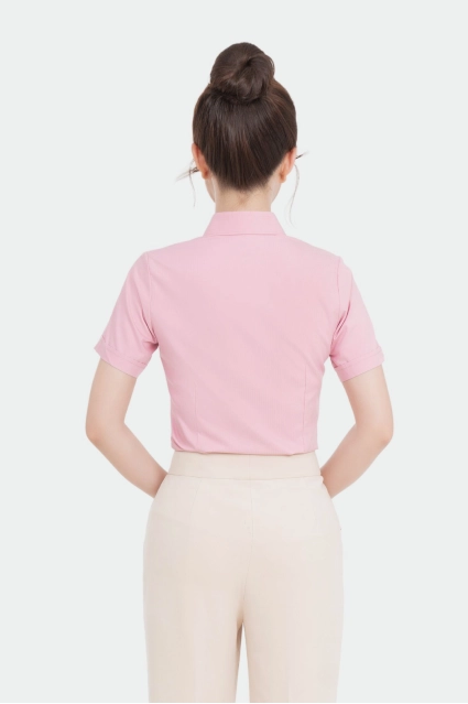 Áo sơ mi nữ ngắn tay tinh chất Ngải cứu Thái Hòa 24ASW-241