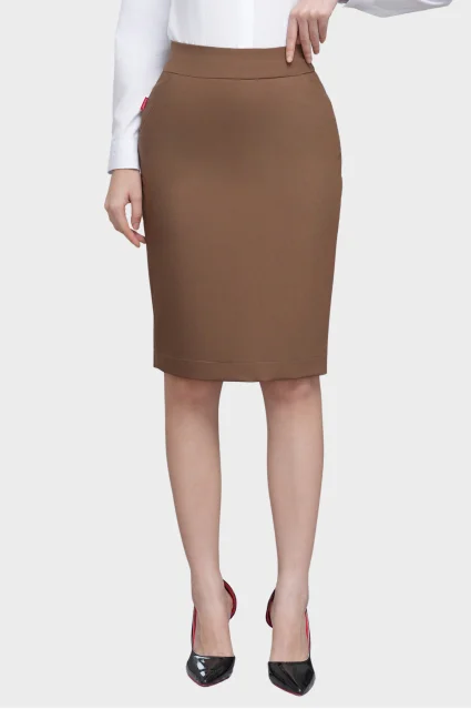 Chân váy nữ bút chì 25CVW-281 (dáng dài) chất liệu cotton tự nhiên các màu 2 lớp Thái Hòa