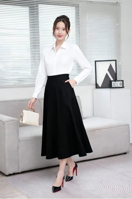 Chân váy xòe 2 lớp CVW-291 có túi 2 bên