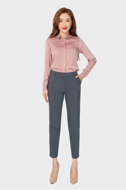 Quần âu nữ dáng dài ống đứng phong cách công sở form regular QAW1816-R11