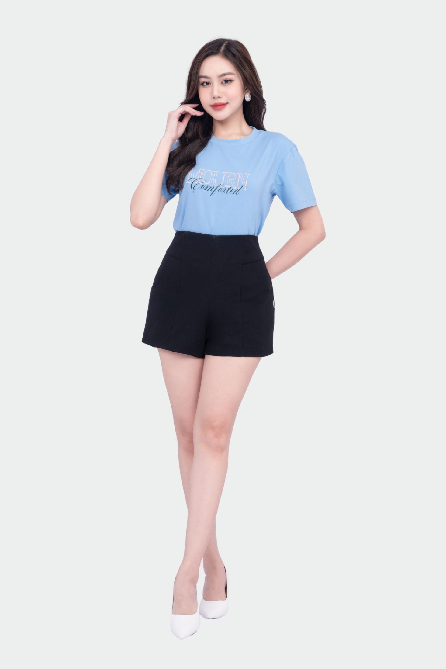 Quần Short Nữ Vải Tuyết Mưa Thoải Mái – Thời Trang Cao Cấp Thái Hòa SHW2916-B01